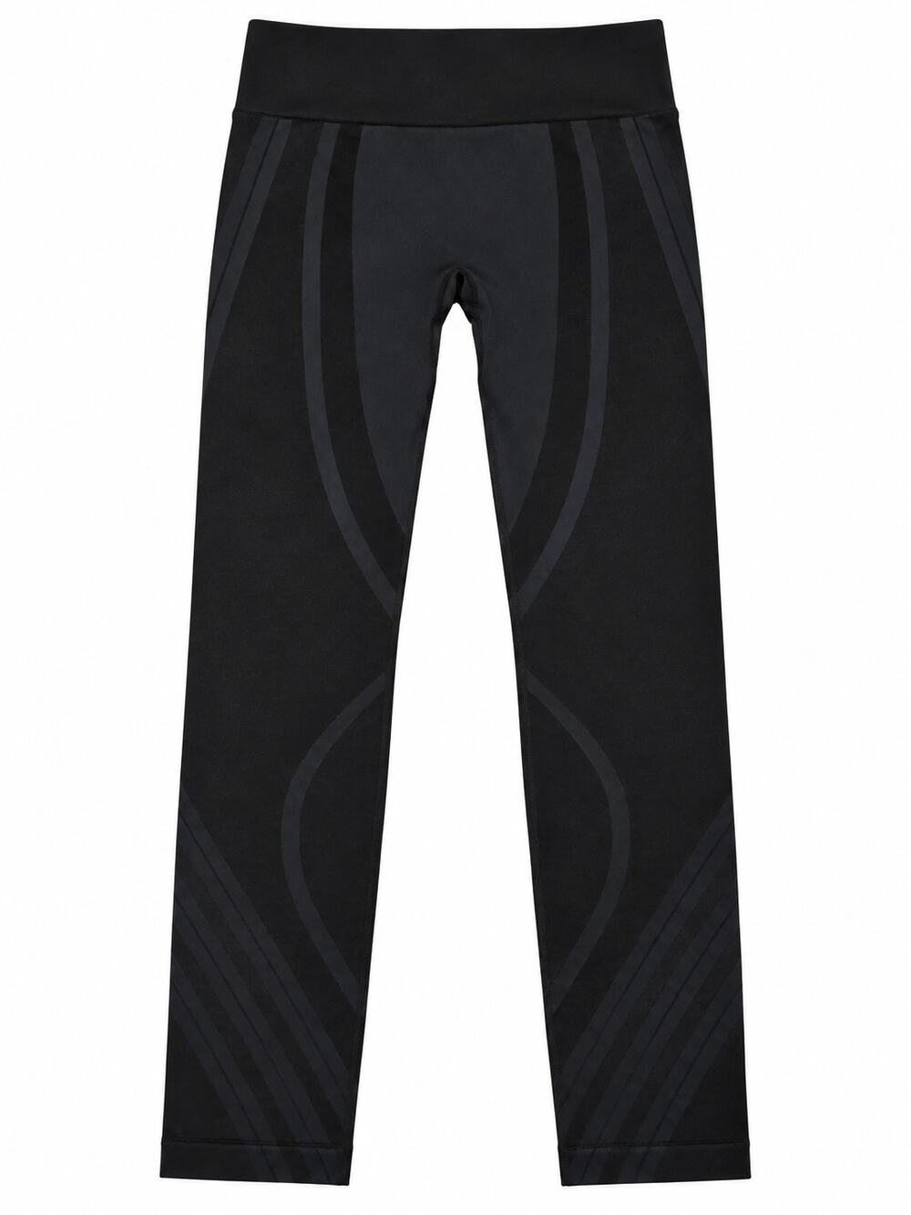 NUX Black Mix Body Engineered Seamless Moto Compression Leggings NWOT